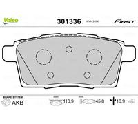 VALEO 301336 Brake pad set