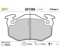 Brake pads Rear Axle 301396 VALEO for RENAULT CITROËN PEUGEOT
