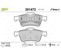 VALEO 301472 Brake pad set