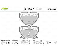 VALEO 301577 Brake pad set