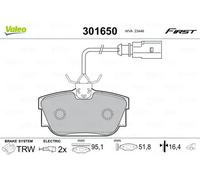 VALEO 301650 Brake pad set