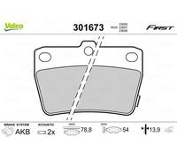 VALEO 301673 Brake pad set