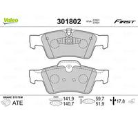 VALEO 301802 Brake pad set
