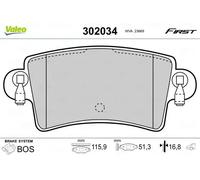 VALEO 302034 Brake pad set