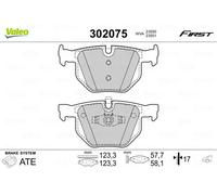 Brake pads Rear Axle 302075 VALEO for BMW 3 Touring 3 3 Convertible 3 Coupe X1
