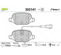 VALEO 302141 Brake pad set