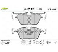 VALEO 302142 Brake pad set