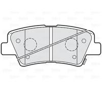 VALEO 302219 Brake pad set