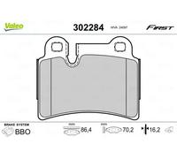 VALEO 302284 Brake pad set