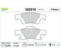 VALEO 302919 Brake pad set
