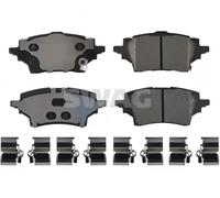 Brake pads Rear Axle 33 10 6652 SWAG for TOYOTA MAZDA SUZUKI