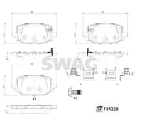SWAG 33 10 9318 Brake pad set