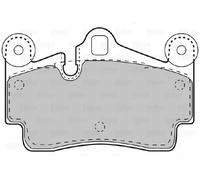Brake pads Rear Axle 598770 VALEO for AUDI PORSCHE VW
