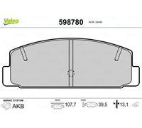 VALEO 598780 Brake pad set