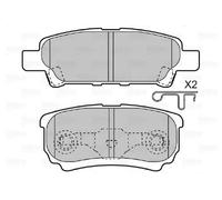 VALEO 598852 Brake pad set