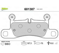 VALEO 601387 Brake pad set