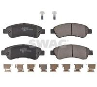 Brake pads Rear Axle 62 91 6814 SWAG for FIAT PEUGEOT CITROËN