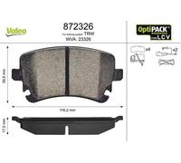 VALEO 872326 Brake pad set