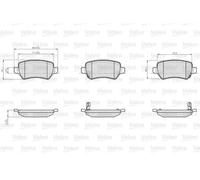 BRAKE PAD SET DISC BRAKE 872417 FOR OPEL COMBO/Tour/Box/Body/MPV 1.7L 4cyl