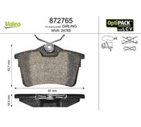 VALEO 872765 Brake pad set
