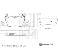 BLUE PRINT ADBP420059 Brake pad set
