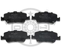 Brake pads Rear Axle BP-12484 OPTIMAL for TOYOTA COROLLA Saloon AURIS