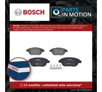 Bosch BP375 - Brake Pads Car Front Axle - Bosch Quality - Reduced Noise and Dust - ECE-R90 Certified - Copper-Free - 1 Set of 4 Pads - With Accessories