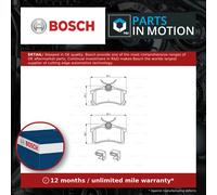 Bosch BP1186 - Brake Pads Car Rear Axle - Bosch Quality - Reduced Noise and Dust - ECE-R90 Certified - Copper-Free - 1 Set of 4 Pads