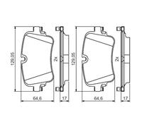 Bosch 0986495426 Brake Pad Set (BP2058)