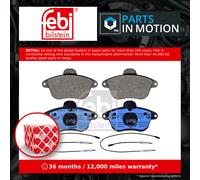 Febi Bilstein 116038 Disc Brake Brake Pad Set Fits Citroen XM 2.1 D12 1989-2000