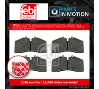 Febi Bilstein 16518 Disc Brake Brake Pad Set Fits Porsche