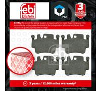 Febi Bilstein 16522 Disc Brake Brake Pad Set Fits Porsche 911 3.6 Carrera S