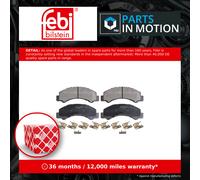 Brake Pads Set 16951 Febi 8973675390 8973783510 8980912710 8982169210 D17008924