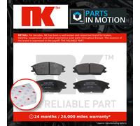 Brake Pads Set fits HYUNDAI GETZ TB 1.1 Front 02 to 09 NK 581011CA00 581011CA10