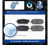 Brake Pads Set fits MAZDA MX5 Mk3, Mk4, ND 2.0 Rear 05 to 20 PEXF Blue Print New