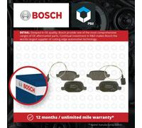 Brake Pads Set fits FIAT PANDA VAN 169 1.2 Rear 04 to 12 Bosch 77367241 Quality