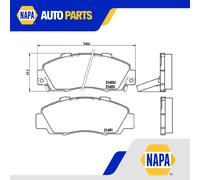 Brake Pads Set fits ACURA NSX 3.2 Front 97 to 05 C32B2 Brembo 45022SL0G03 New
