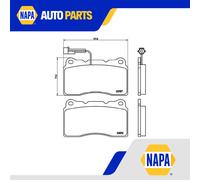 Brake Pads Set fits ALFA ROMEO 159 939 2.4D Front 05 to 12 Brembo 71765647 New