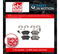 febi bilstein 170905 Brake Pad Set with fastening material, 1 unit