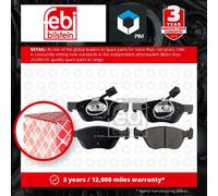Febi Bilstein 16244 Disc Brake Brake Pad Set Fits Alfa Romeo 146 2.0 16V '95-'01