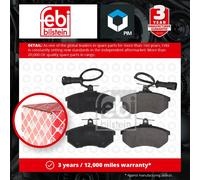 Brake Pads Set fits AUDI 100 C3 2.5D Front 1990 1T 431698151D 431698151F Febi