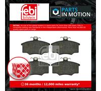 Brake Pads Set fits AUDI 80 B2 1.6 Front 78 to 87 321698151 321698151A Febi New