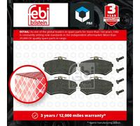 febi bilstein 16308 Brake Pad Set with bolts, 1 unit
