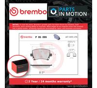 Brake Pads Set fits AUDI A4 B7 2.7D Rear 06 to 09 BPP Brembo 1K0698451B Quality