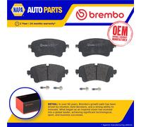 Brake Pads Set fits AUDI A5 2.0 Rear 2016 on Brembo 4M0698451BD 8WD698151 New