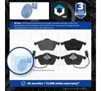 Brake Pads Set fits SKODA SUPERB Mk1 Front 1.8 2.0 1.9D 2.0D 01 to 08 Blue Print