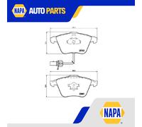 Brake Pads Set fits AUDI A6 C6 2.7D Front 04 to 11 Brembo 4E0698151F 4E0698151M
