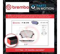 Brake Pads Set fits AUDI A6 C6 4.2 Rear 04 to 11 Brembo 4B3698451 L4F0698451F