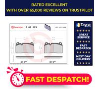 Brake Pads Set fits AUDI A6 C7 2.0 Front 14 to 18 Brembo 8R0698151AA 8R0698151AC