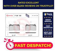 Brake Pads Set fits AUDI A7 4G 2.0 Front 14 to 18 Brembo 8R0698151AA 8R0698151AC